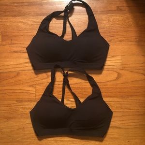 Two Lululemon 32C Up For it sports bras